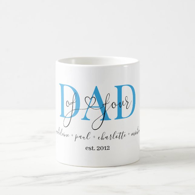 Taza De Café Kundenspezifisch Dad of four Kaffeetasse (Centro)