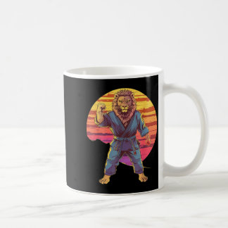 Taza De Café Kung Fu León Atardecer MMA Kickboxing Judo Taekwon