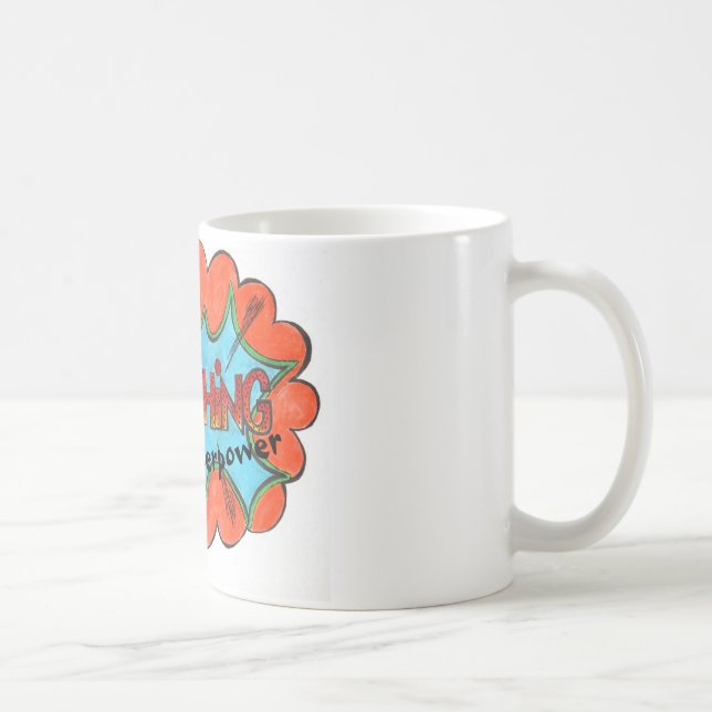 Taza De Café Kvetching es mi superpoder: Cita divertida Mug (Derecha)