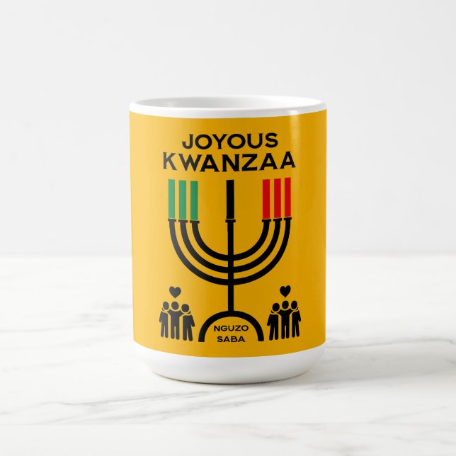 Taza De Café Kwanzaa Alegre (Centro)