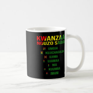 Taza De Café Kwanzaa - Swahili Por Los Siete Principios