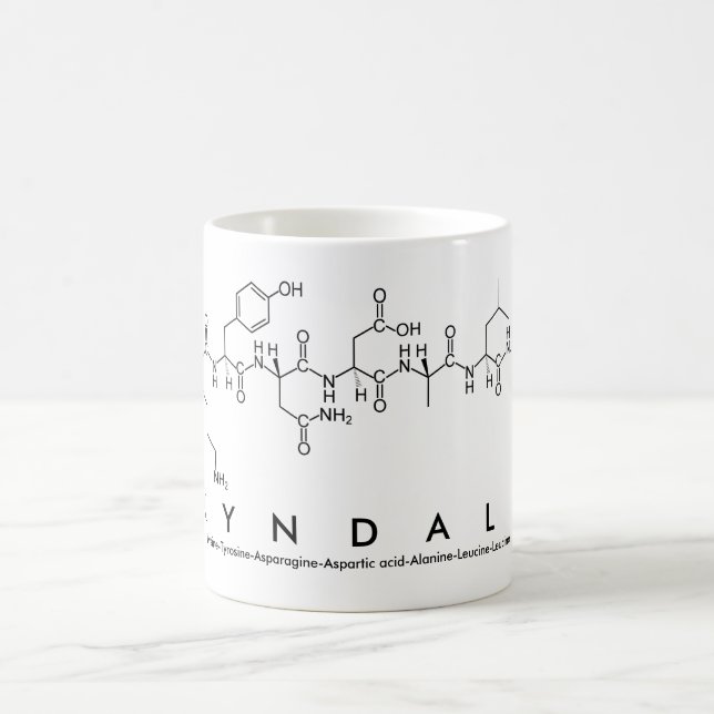 Taza De Café Kyndall peptide nombre mug (Centro)
