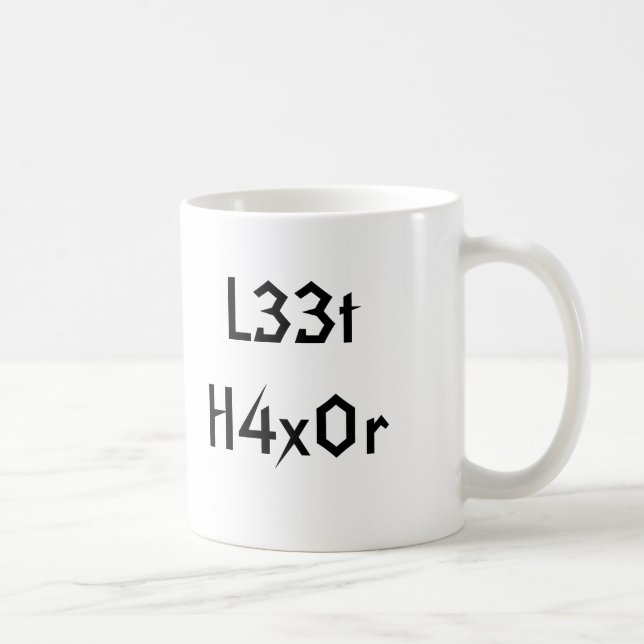 Taza De Café L33t H4x0r, L33t H4x0r (Derecha)