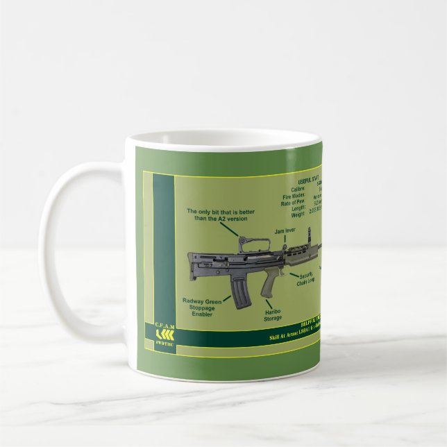 Taza De Café L98A1 Descripción Mug (Izquierda)