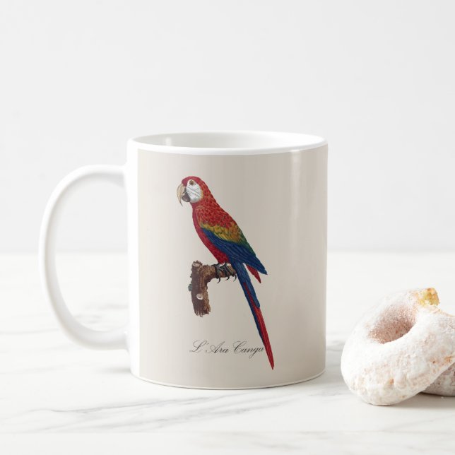 Taza De Café L' Ara Macao / Scarlet Macaw (Con donut)