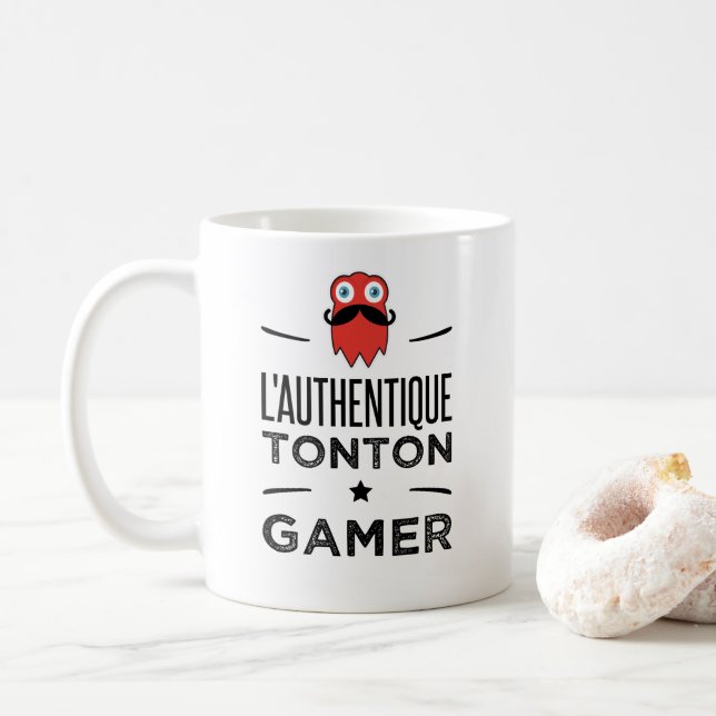 Taza De Café L authentique tonton gamer (Con donut)