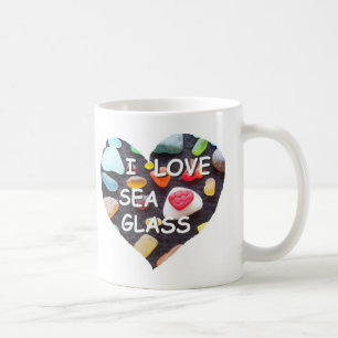 Taza De Café l VIDRIO del MAR del AMOR