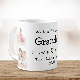 Taza De Café La abuela ama tu foto personalizada
