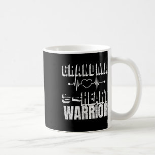Taza De Café La Abuela Del Día Rojo De Un Guerrero Del Corazón 