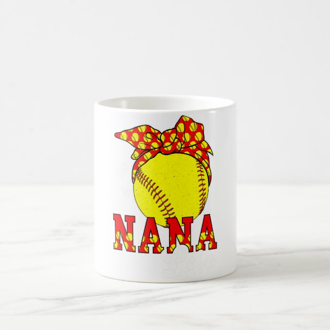 Taza De Café La Abuela Nana Life De Softbol Nana (Centro)