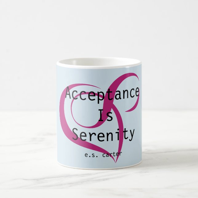 Taza De Café La aceptación es la serenidad (azul) (Centro)