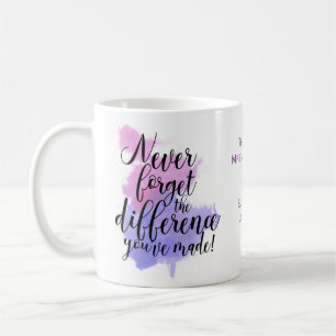 Taza De Café La acuarela de la apreciación del profesor nunca s