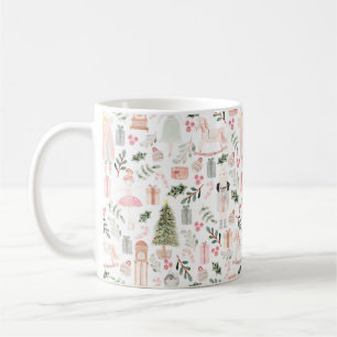 Taza De Café La acuarela de las vacaciones de los nutcracker
