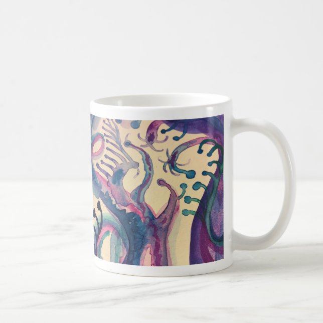 Taza De Café La acuarela Joya-entonó sueño (Derecha)