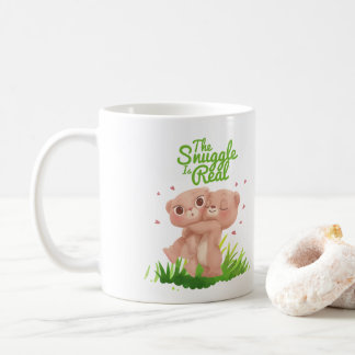 Taza De Café La acurrucarse es un abrazo de oso muy lindo