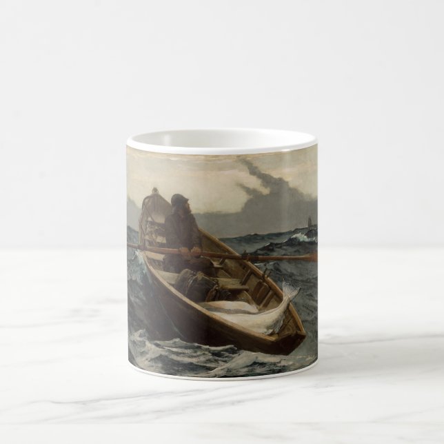 Taza De Café La advertencia de niebla (de Winslow Homer) (Centro)