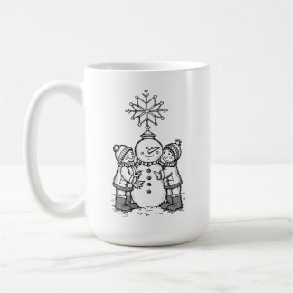 Taza De Café La alegría del hombre de nieve