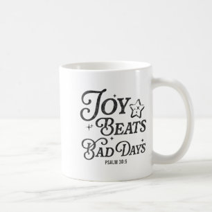 Taza De Café La alegría vence los malos días Salmo 30_5 Cristia