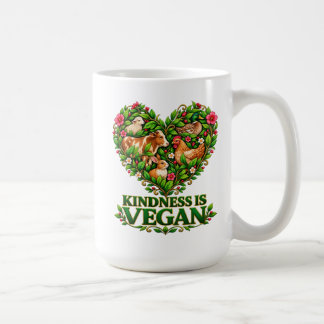 Taza De Café La amabilidad es vegana: deja que tu corazón elija