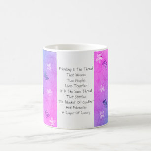 Taza De Café La amistad es el hilo