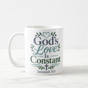 Taza De Café La Amor de Dios es Constante Cita Devocional Escri