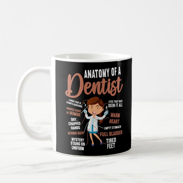 Taza De Café La Anatomía Dental Dentista De Un Dentista Una Men (Izquierda)
