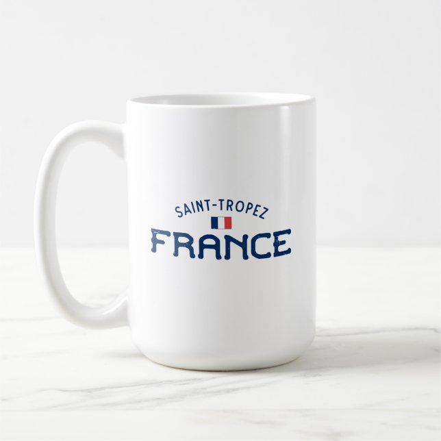 Taza De Café La angustiada Francia de Saint-Tropez (Izquierda)