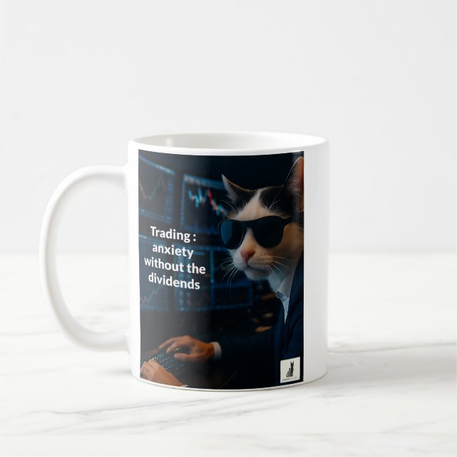 Taza De Café La ansiedad comercial sin los dividendos (Izquierda)