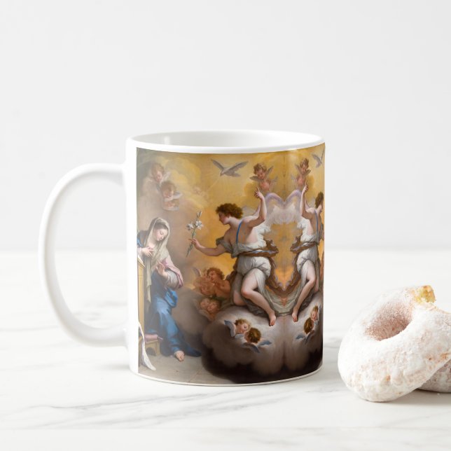Taza De Café La Anunciación, Paolo de Matteis (Con donut)