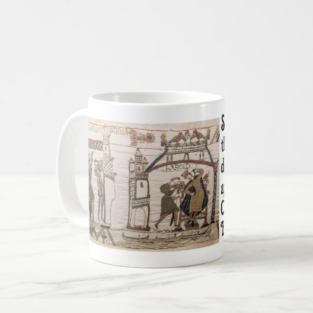 Taza De Café La aparición en 1066 del cometa Halley (Anverso izquierdo)