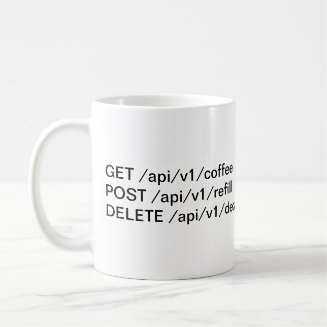Taza De Café La API del café (Izquierda)