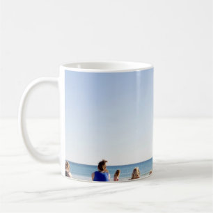 Taza De Café La arena blanca junto a la playa