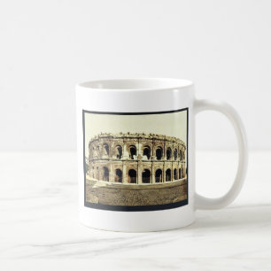 Taza De Café La arena, exterior, vintage Photoch de Nimes,