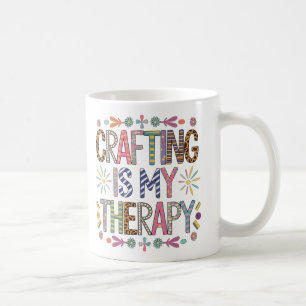 Taza De Café "La Artesanía Es Mi Terapia - De Inspiración Artes
