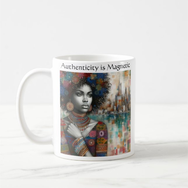 Taza De Café La autenticidad es magnética (Izquierda)