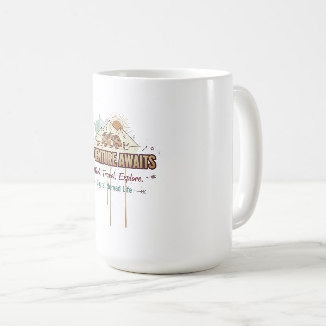 Taza De Café La aventura espera (Anverso derecho)