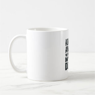 Taza De Café La aventura espera con mi perro diseño vintage de 