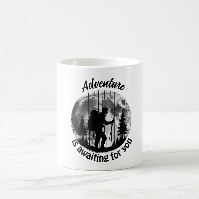 Taza De Café La aventura te espera al aire libre (Centro)