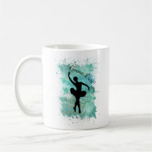 La bailarina de ballet Ballerina Silhouette en azu