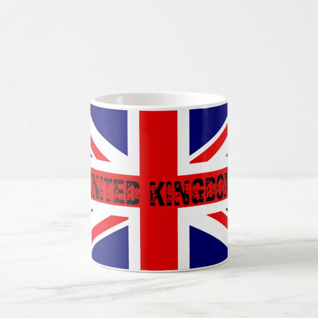 Taza De Café La bandera británica Reino Unido (Centro)