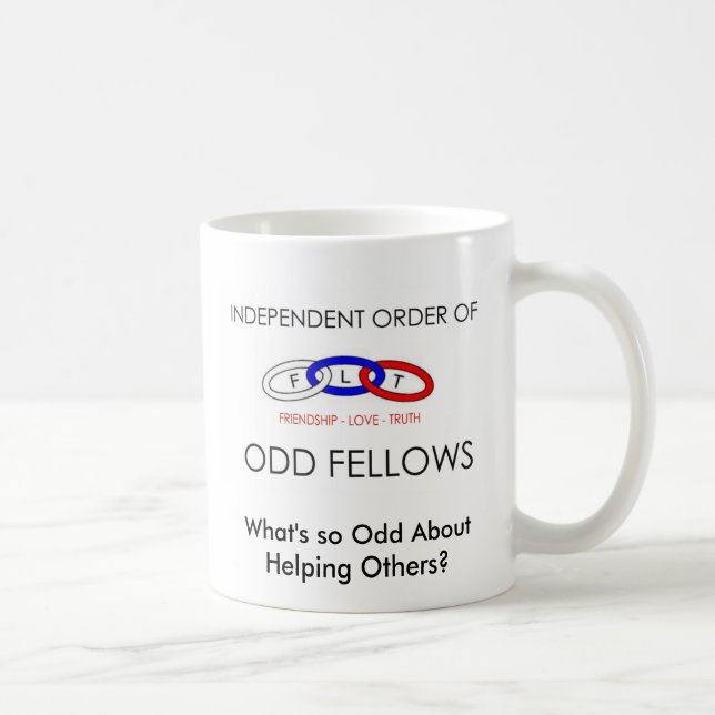 Taza De Café ¿La BANDERA de IOOF, cuál es AboutHelping tan (Derecha)