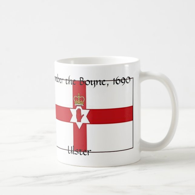 Taza De Café La bandera de Irlanda del Norte, Ulster, recuerda (Derecha)