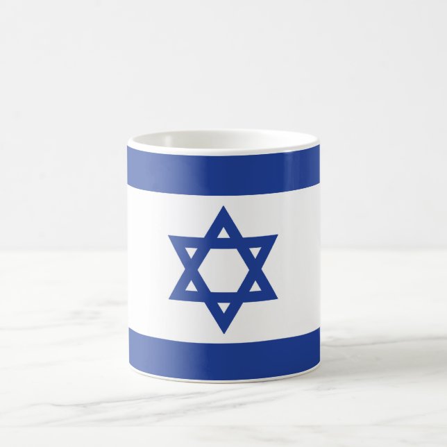 Taza De Café La bandera de Israel (Centro)