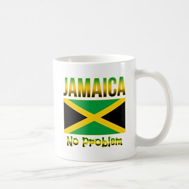 Taza De Café La bandera de Jamaica no es problema (Derecha)