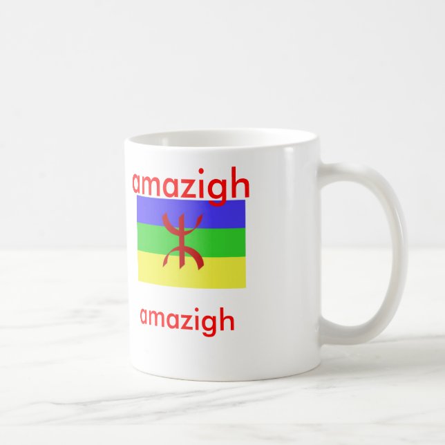 Taza De Café la bandera de la gente del amazigh (Derecha)