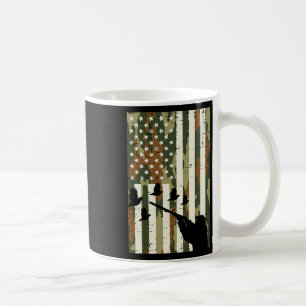 Taza De Café La bandera de los Ee.Uu.: La caza del faisán de co
