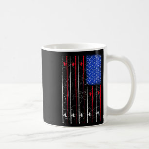 Taza De Café La bandera de los Estados Unidos de América en la