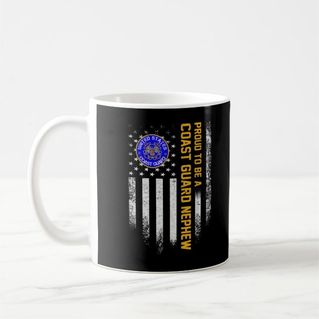 Taza De Café La bandera de los Estados Unidos está orgullosa de (Izquierda)