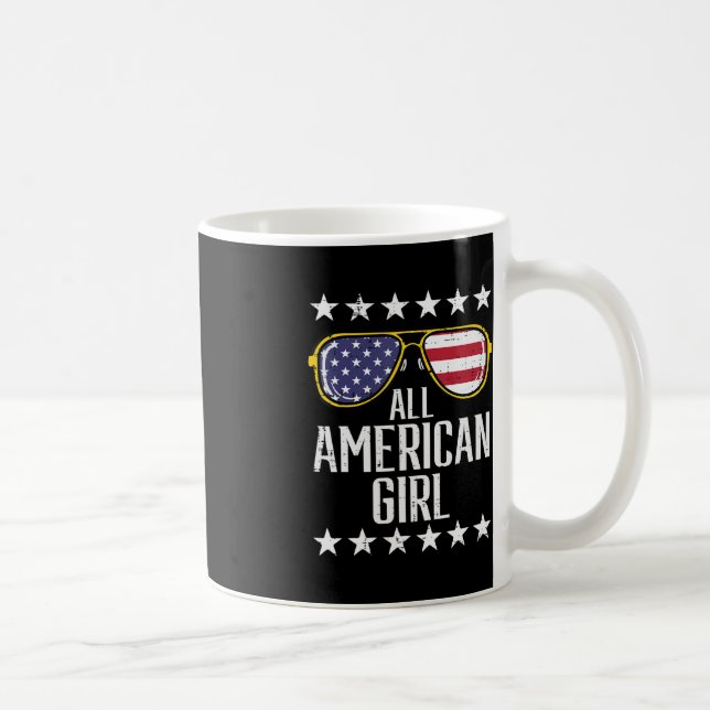 Taza De Café La bandera de los Estados Unidos gafas de sol nort (Derecha)