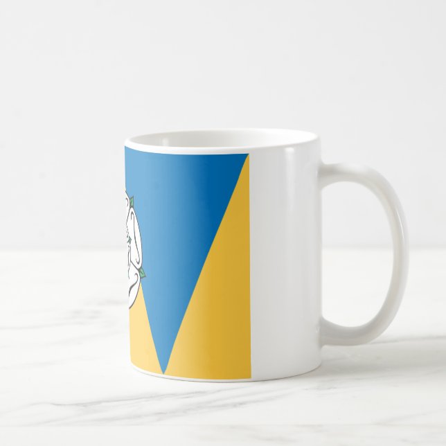 Taza De Café La bandera del condado de West Yorkshire (Derecha)